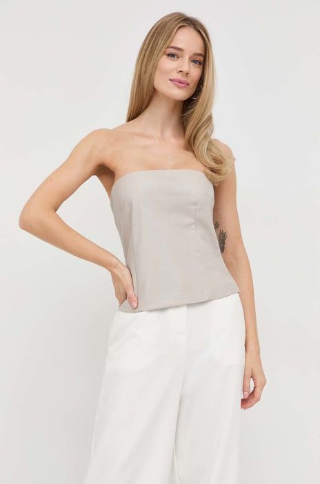 Топ Pinko жіноча колір бежевий Топ Pinko жіноча колір бежевий