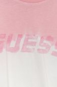 Дитяча бавовняна футболка Guess колір рожевий (2437982)