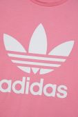 Дитяча бавовняна футболка adidas Originals колір рожевий (2627470)