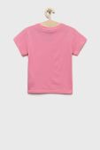 Дитяча бавовняна футболка adidas Originals колір рожевий (2455519)