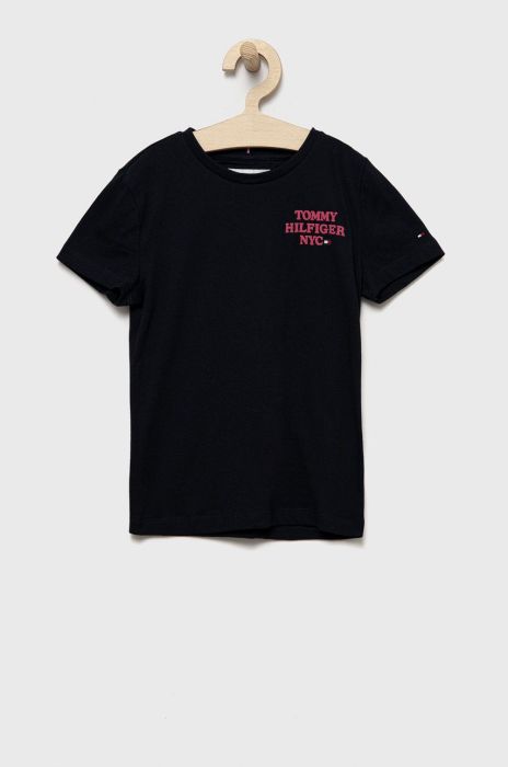 Дитяча футболка Tommy Hilfiger колір синій (2497568) Дитяча футболка Tommy Hilfiger колір синій (2497568)