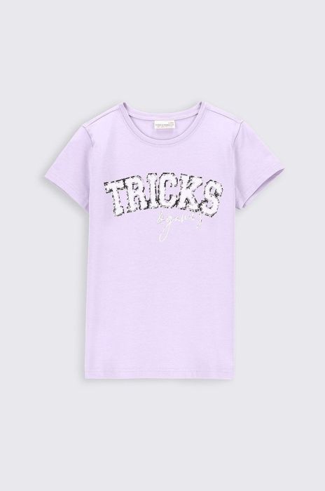 Дитяча футболка Coccodrillo колір фіолетовий (2553483)