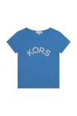 Дитяча бавовняна футболка Michael Kors колір блакитний (2553501)