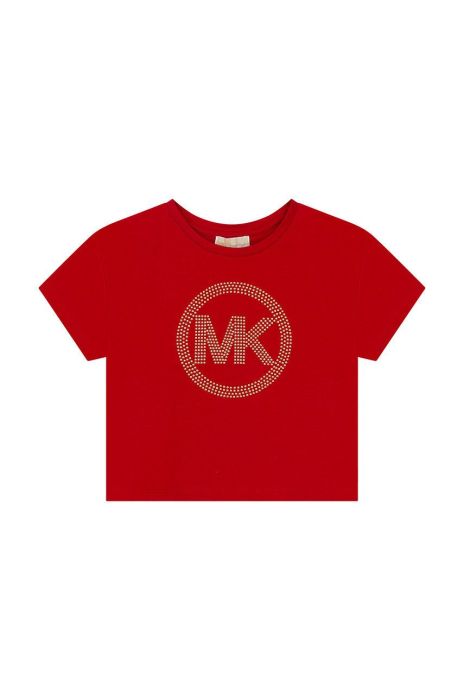 Дитяча бавовняна футболка Michael Kors колір червоний (2692347)