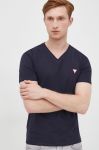 Футболка Guess чоловічий колір синій однотонний (2434579)