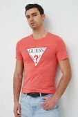 Бавовняна футболка Guess колір червоний з принтом (2860856) Бавовняна футболка Guess колір червоний з принтом (2860856)