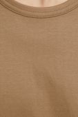 Бавовняна футболка Tiger Of Sweden колір бежевий однотонний Бавовняна футболка Tiger Of Sweden колір бежевий однотонний