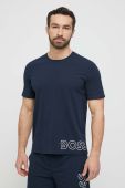 Футболка BOSS чоловічий колір синій меланж Футболка BOSS чоловічий колір синій меланж