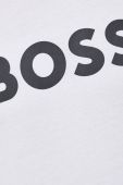 Бавовняна футболка BOSS Boss Casual колір білий з принтом (2822681)