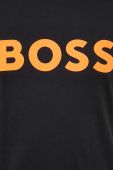 Бавовняна футболка BOSS BOSS CASUAL колір чорний з принтом (2916379) Бавовняна футболка BOSS BOSS CASUAL колір чорний з принтом (2916379)