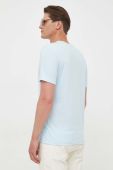 Бавовняна футболка BOSS GREEN однотонна колір блакитний (3226075)