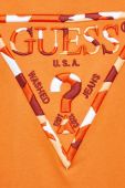 Бавовняна футболка Guess колір помаранчевий з аплікацією (2688943) Бавовняна футболка Guess колір помаранчевий з аплікацією (2688943)