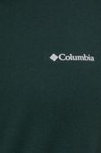 Спортивна футболка Columbia Tech Trail колір зелений меланж
