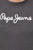 Бавовняна футболка Pepe Jeans колір сірий з принтом (2602323) Бавовняна футболка Pepe Jeans колір сірий з принтом (2602323)