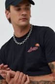Бавовняна футболка Ellesse колір чорний з принтом Бавовняна футболка Ellesse колір чорний з принтом