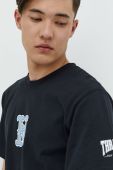 Бавовняна футболка HUF X Trasher колір чорний з принтом (2494308)