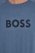 Футболка BOSS чоловіча з принтом колір блакитний Футболка BOSS чоловіча з принтом колір блакитний