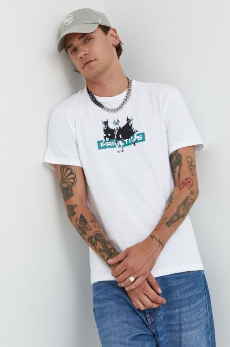 Бавовняна футболка Primitive колір білий з принтом (2725455) Бавовняна футболка Primitive колір білий з принтом (2725455)