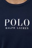 Бавовняна піжамна футболка Polo Ralph Lauren колір синій з принтом (2601674)