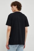 Бавовняна футболка Wrangler колір чорний з принтом Бавовняна футболка Wrangler колір чорний з принтом