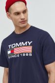 Бавовняна футболка Tommy Jeans колір синій з принтом (2598201) Бавовняна футболка Tommy Jeans колір синій з принтом (2598201)