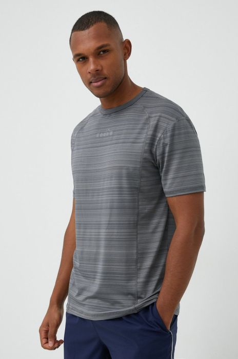 Тренувальна футболка Diadora Be One Ft колір сірий візерунок Тренувальна футболка Diadora Be One Ft колір сірий візерунок