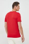 Бавовняна футболка United Colors of Benetton колір червоний з принтом