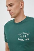 Бавовняна футболка United Colors of Benetton колір зелений з аплікацією (2794106) Бавовняна футболка United Colors of Benetton колір зелений з аплікацією (2794106)