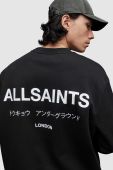 Бавовняна футболка AllSaints колір чорний з принтом (2830606) Бавовняна футболка AllSaints колір чорний з принтом (2830606)
