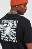 Бавовняна футболка Kangol колір чорний з принтом (2802979) Бавовняна футболка Kangol колір чорний з принтом (2802979)