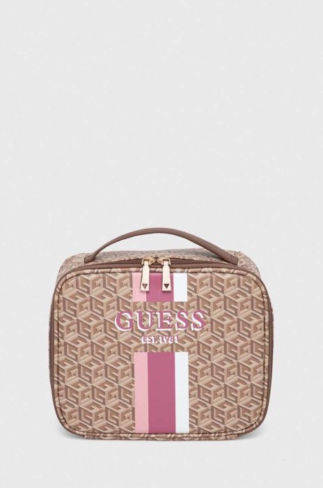 Косметичка Guess колір бежевий (3383069) Косметичка Guess колір бежевий (3383069)