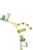 Ланцюжок Swarovski GEMA жіночий колір зелений (3376049)