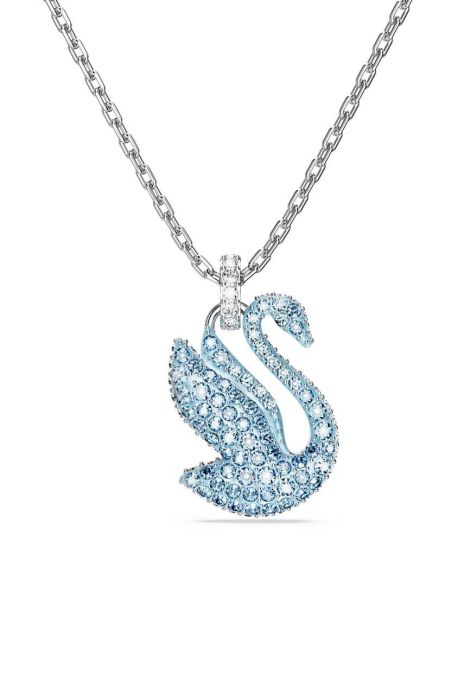 Ланцюжок Swarovski ICONIC SWAN колір блакитний (3376044)