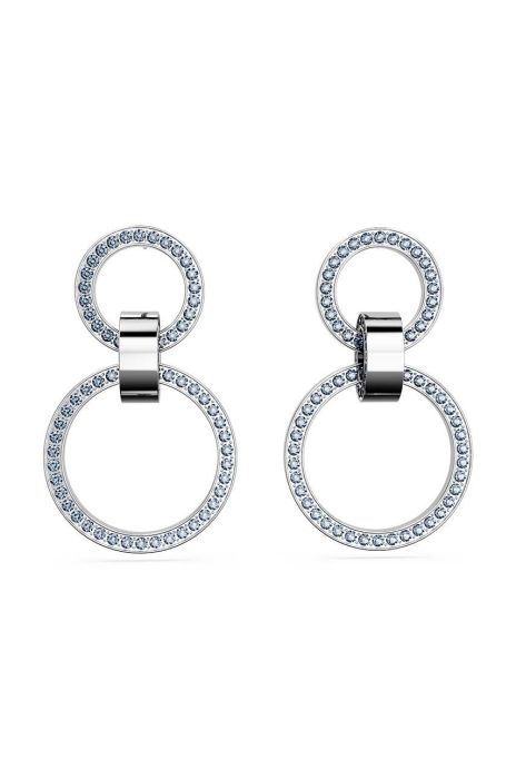 Сережки Swarovski HOLLOW колір срібний (3376138)