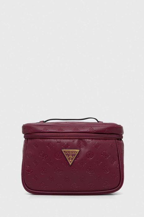 Косметичка Guess колір бордовий (3499805) Косметичка Guess колір бордовий (3499805)