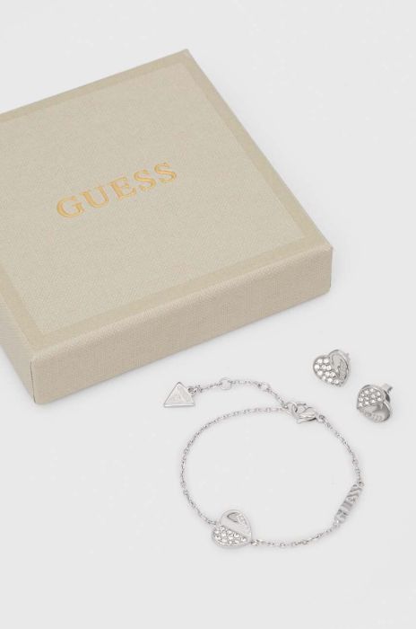 Кольє і сережки Guess колір срібний (3577303) Кольє і сережки Guess колір срібний (3577303)