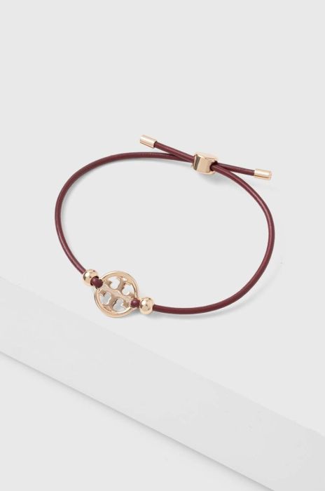 Позолочений браслет Tory Burch колір бордо (3458085) Позолочений браслет Tory Burch колір бордо (3458085)