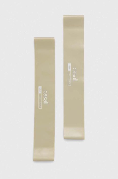 Стрічки опору для вправ Casall Light 2-pack колір зелений Стрічки опору для вправ Casall Light 2-pack колір зелений