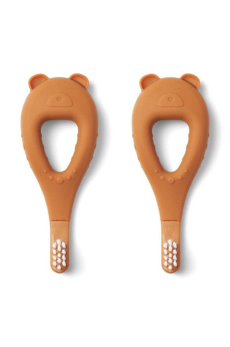 Дитяча зубна щітка Liewood 2-pack колір жовтий (3620985) Дитяча зубна щітка Liewood 2-pack колір жовтий (3620985)