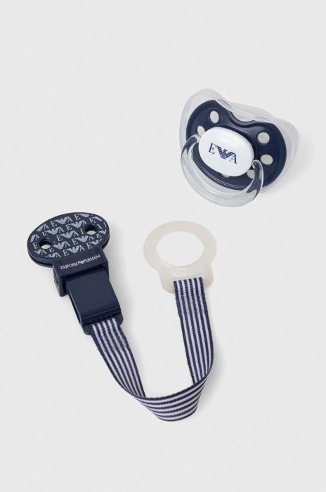 Дитяча соска-пустушка Emporio Armani колір блакитний (3465664) Дитяча соска-пустушка Emporio Armani колір блакитний (3465664)