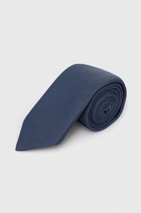 Краватка з домішкою шовку BOSS колір блакитний (3372269) Краватка з домішкою шовку BOSS колір блакитний (3372269)