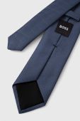 Краватка з домішкою шовку BOSS колір блакитний (3372269) Краватка з домішкою шовку BOSS колір блакитний (3372269)