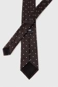 Шовковий галстук BOSS колір коричневий Шовковий галстук BOSS колір коричневий