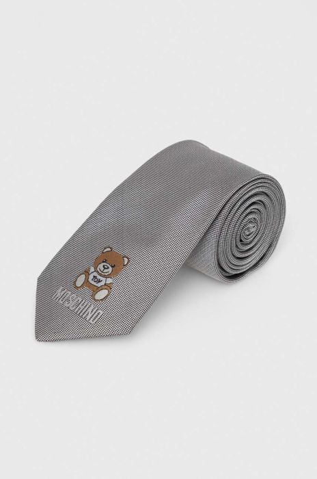 Шовковий галстук Moschino колір сірий (3403190) Шовковий галстук Moschino колір сірий (3403190)