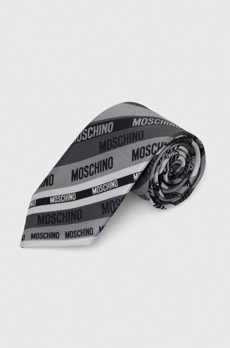 Шовковий галстук Moschino колір сірий (3403191) Шовковий галстук Moschino колір сірий (3403191)