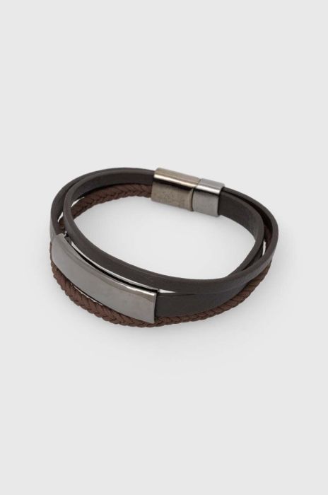 Браслет Aldo COBBLER чоловічий COBBLER.200 колір коричневий Браслет Aldo COBBLER чоловічий COBBLER.200 колір коричневий