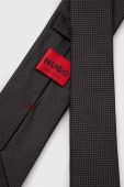 Шовковий галстук HUGO колір сірий (3600428) Шовковий галстук HUGO колір сірий (3600428)