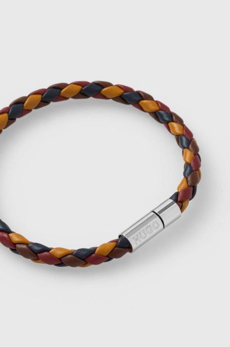 Шкіряний браслет HUGO чоловіча колір барвистий (3506030) Шкіряний браслет HUGO чоловіча колір барвистий (3506030)