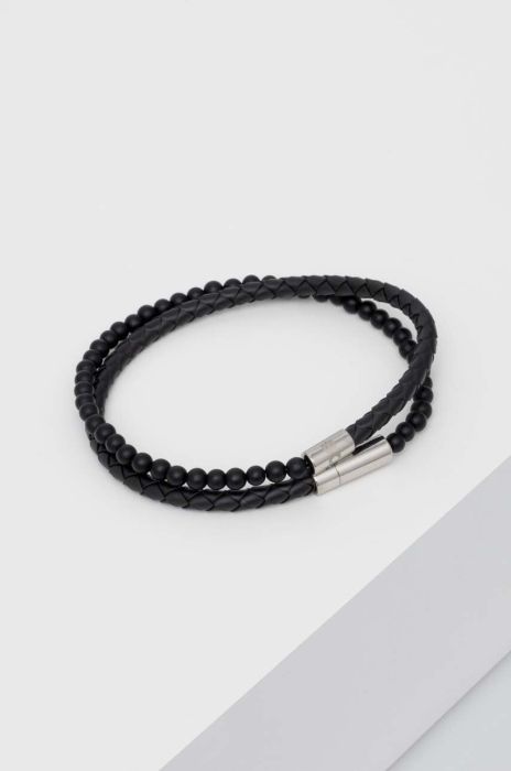 Браслет BOSS чоловіча колір чорний (3532388)