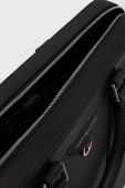 Шкіряна сумка для ноутбука Tommy Hilfiger колір чорний Шкіряна сумка для ноутбука Tommy Hilfiger колір чорний